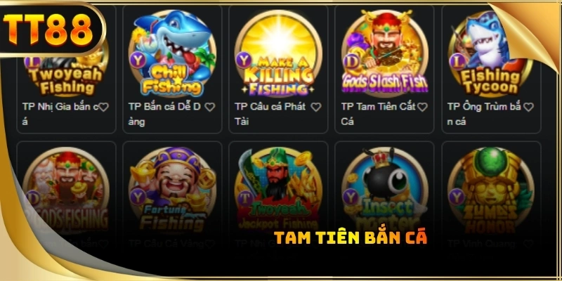 Tam Tiên Bắn Cá là tựa game thu hút nhiều hội viên trải nghiệm tại TT88